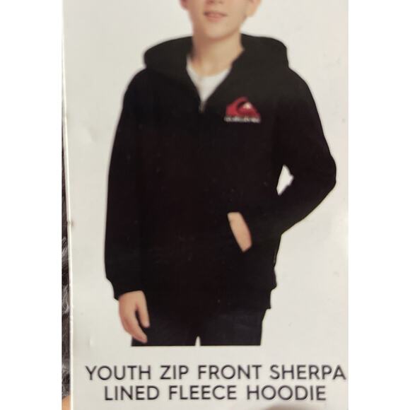 Quiksilver Hoodie Full Zip Sherpa Lined Fleece Size M NWT - Picture 2 of 4